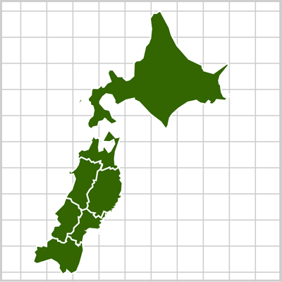 北海道・東北地方 地図