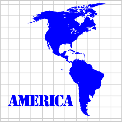 南北アメリカ 地図